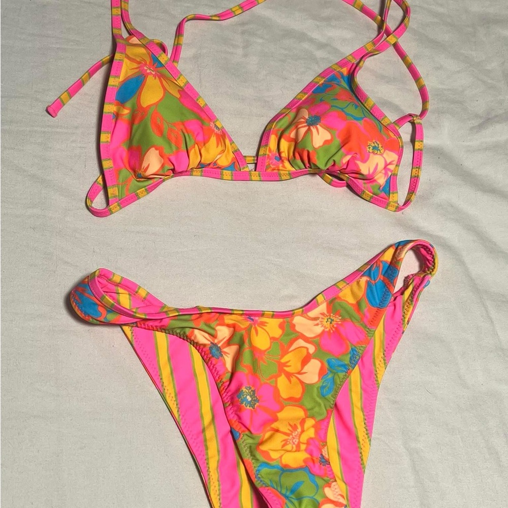 Vibrant Floral Bikini Set